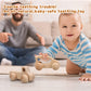 TOY Life Wooden Toys Cars, Montessori Toys for Babies 0-6-12 Months, Rattle Toy Cars for Toddlers 1-3, Christmas Wooden Baby Toy
