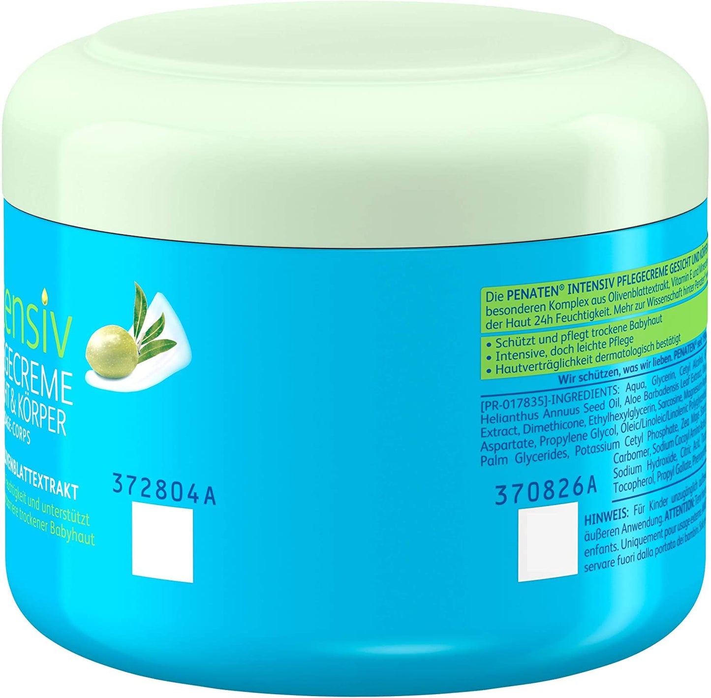 Penaten, Penaten Baby Face And Body Creme, 3.38 Fl Oz