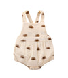 Newborn Girls Romper Jumpsuit Sun Print Sleeveless Hairband One-Pieces Bodysuits Baby Clothing (Beige, 0-6 Months, 6_Months)