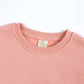 Rukosu Toddler Baby Boy Girl Fleece Pullover Sweatshirt Solid Color Crewneck Blouse Shirt Tops Warm Fall Winter Clothes Pink 6-7