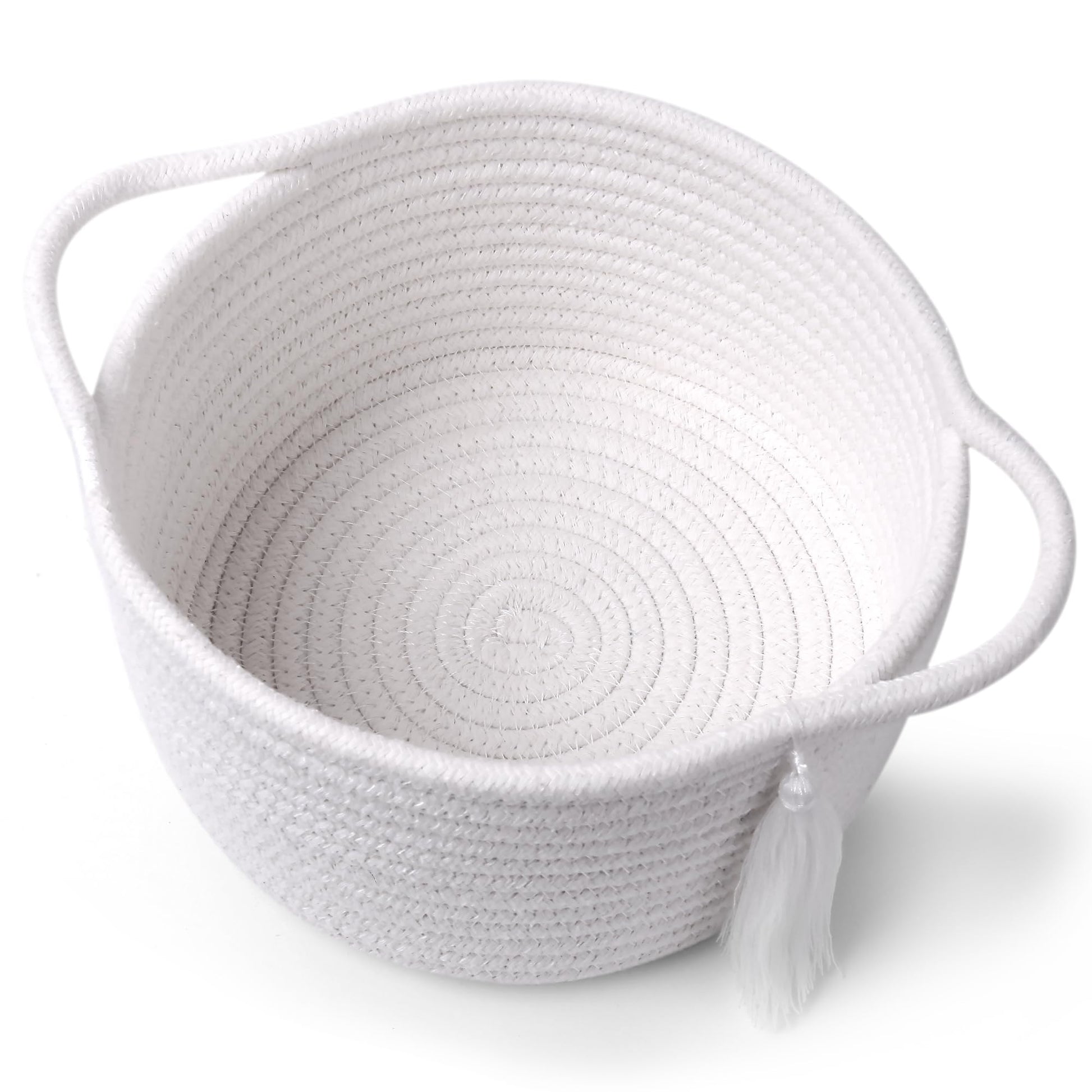 Small Gift Basket Empty to Fill - SweetMemo Cute Woven Organizer Baskets with cellophane wrap for Kids, Baby Shower, Office, Bat
