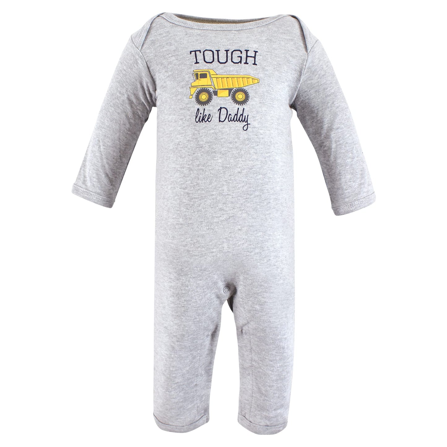Hudson Baby Unisex Baby Cotton Coveralls, Construction, 6-9 Months