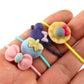100Pcs Mix Colors Girl'S Elastic Hair Ties Soft Rubber Bands Hair Bands Holders Pigtails Hair Accessories For Girls Infants Todd