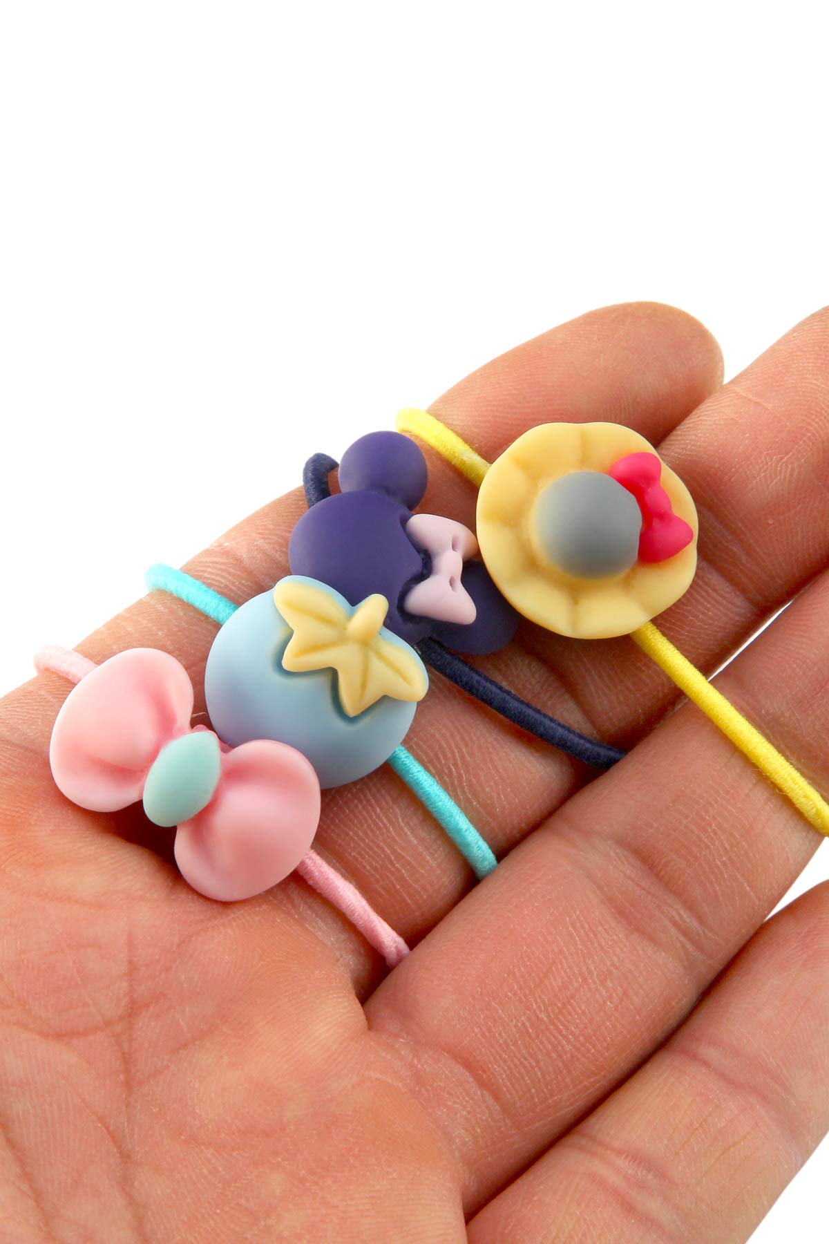 100Pcs Mix Colors Girl'S Elastic Hair Ties Soft Rubber Bands Hair Bands Holders Pigtails Hair Accessories For Girls Infants Todd