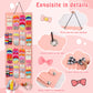 Bow Holder For Girl Hair Bows, Large Capacity Hair Bows Organizer Organized Headband Hair Ties Clip Storage Display With 40 Felt