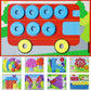 Lydaz Montessori Math Manipulatives Toys, Kids Wooden Number Blocks Toys, Kindergarten Learning Education Toy, Preschool Classro