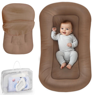 Baby Lounger - Baby Lounger for Newborn, 0-24 Months, Infant Lounger for Home and Travel, Soft Cotton, Baby Nest Lounger, Newbor