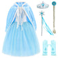 Princess Costumes Fancy Party Birthday,Christmas Dress Up For Little Girls With Accessories 3T 4T (110)
