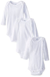 Gerber UnisexBaby 3Pack Long Sleeve Onesies Bodysuit, 3Pack White, 69 Months