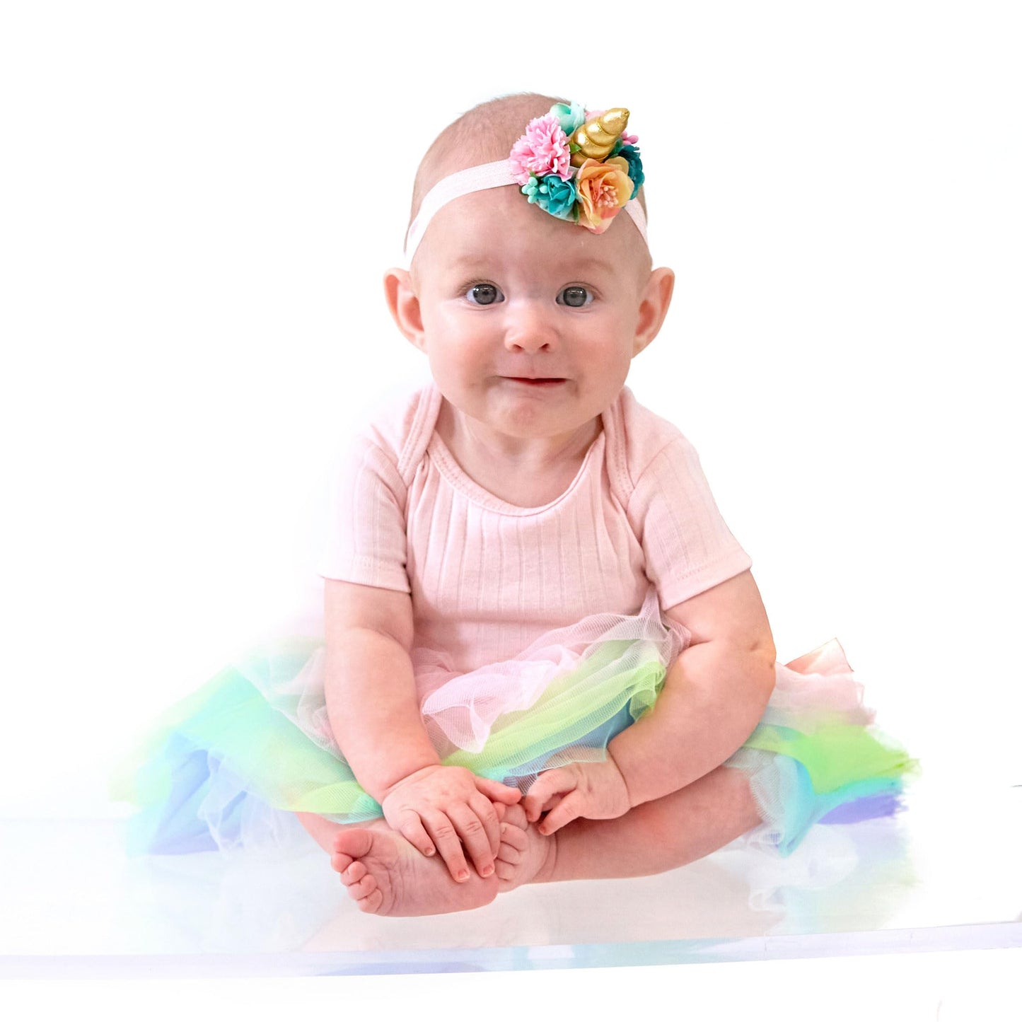 My Lello Light Pink Baby Tutu Short Ballet Skirt 10-Layer (Newborn - 3Mo.)