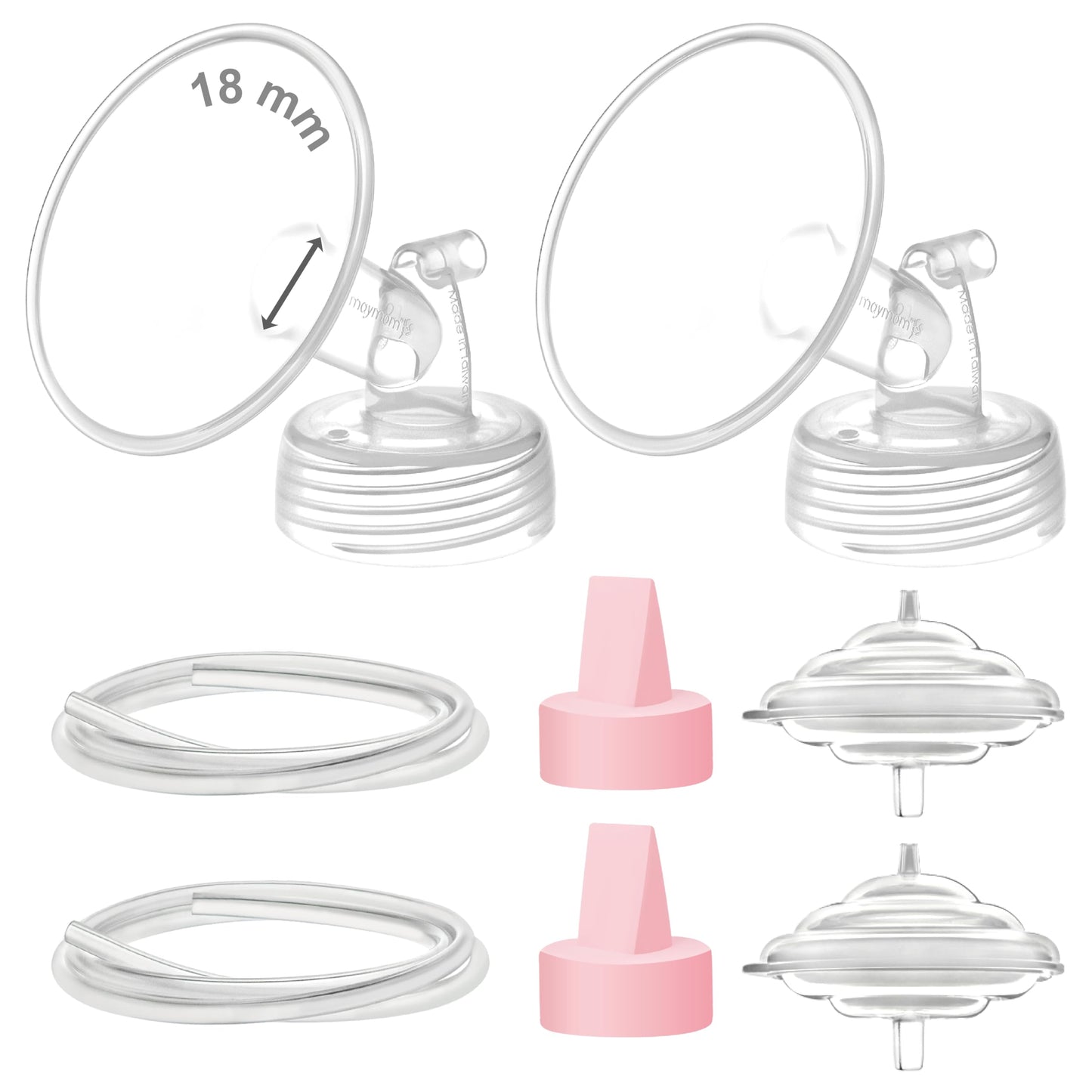 Maymom Pump Parts Compatible With Spectra S2 Spectra S1 9 Plus Breastpump Not Original Spectra S2 Replacement Pump Parts 18Mm Fl