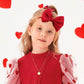 Yanjie Valentine'S Baby Headbands Red And Pink Bows Newborn Heart Headbands Wide Hairbands Valentines Gift Baby Girl Hair Access