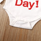 Detigee Baby Boy First Valentines Day Outfit Newborn My 1St Valentines Day Clothes Boy Valentines Day Outfit (Red,0-3 Months)