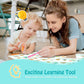 Disposable Placemats For Baby 40 Pack Stick-On Baby Placemat Alphabet Abc Animal Kids Table Mat For Restaurants Dining Table Tra