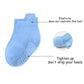 Qiyiendian 6 Pairs Non Slip Cozy Warm Ankle/Low Cut Socks With Grips For Baby Infant Toddler Kids Boys Girls(5-A Six Color,1-3T)