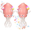 Vodolo 2pcs Magic Electric Dancing Octopus Toy with Led Light and Music,Baby Must Haves Tummy Time Baby Toys,Pink