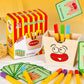 MIKNEKE Wooden French Fries Sorting & Stacking Toys for Toddlers, Montessori Toys for 3 Year Old, Preschool Educational Toys to