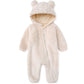 Unisex Newborn Baby Girls Onesies Jumpsuit Polar Fleece Bunting Footed Snow Wear Soft Warm Baby Winter Snow Suit For 3-6 Month I
