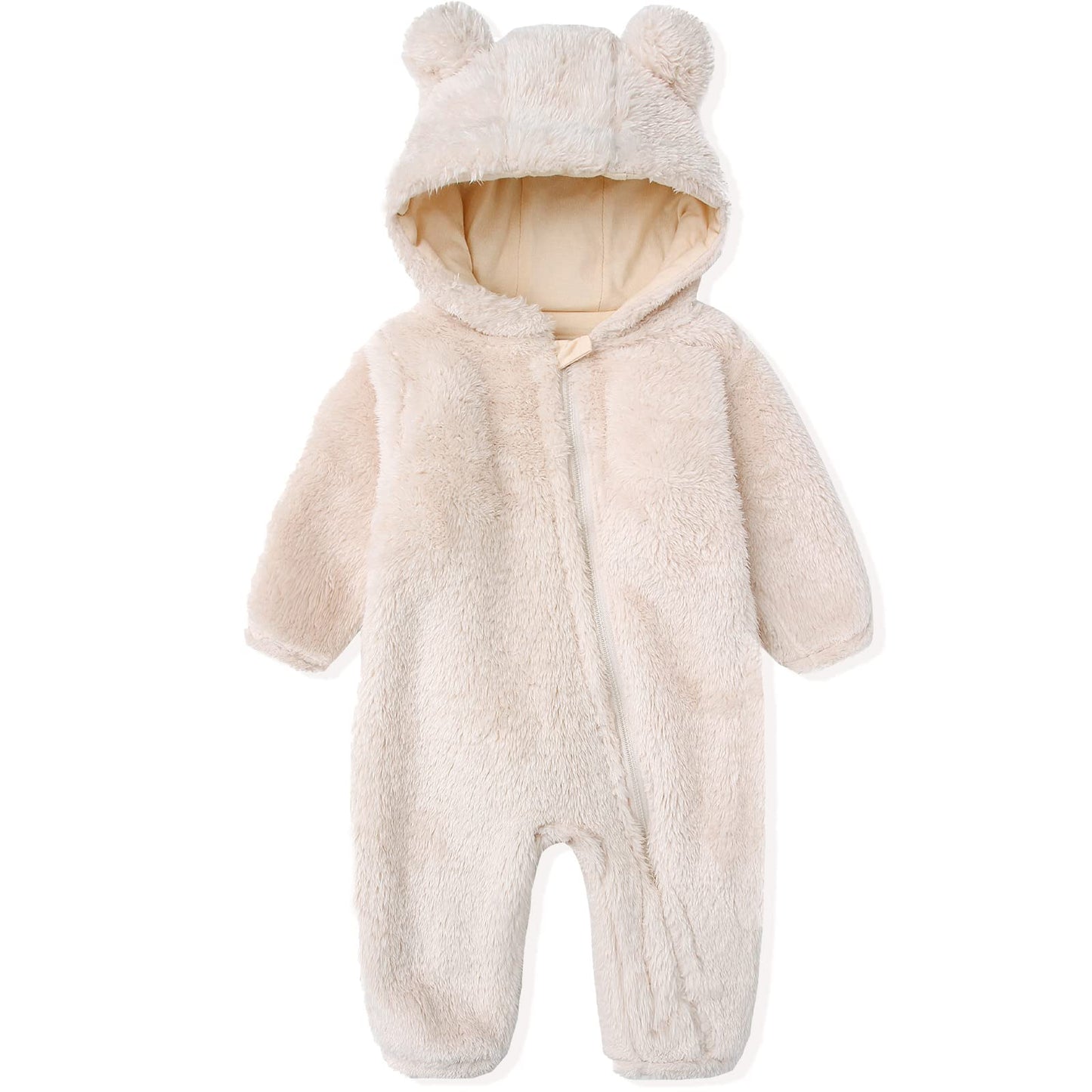 Unisex Newborn Baby Girls Onesies Jumpsuit Polar Fleece Bunting Footed Snow Wear Soft Warm Baby Winter Snow Suit For 3-6 Month I