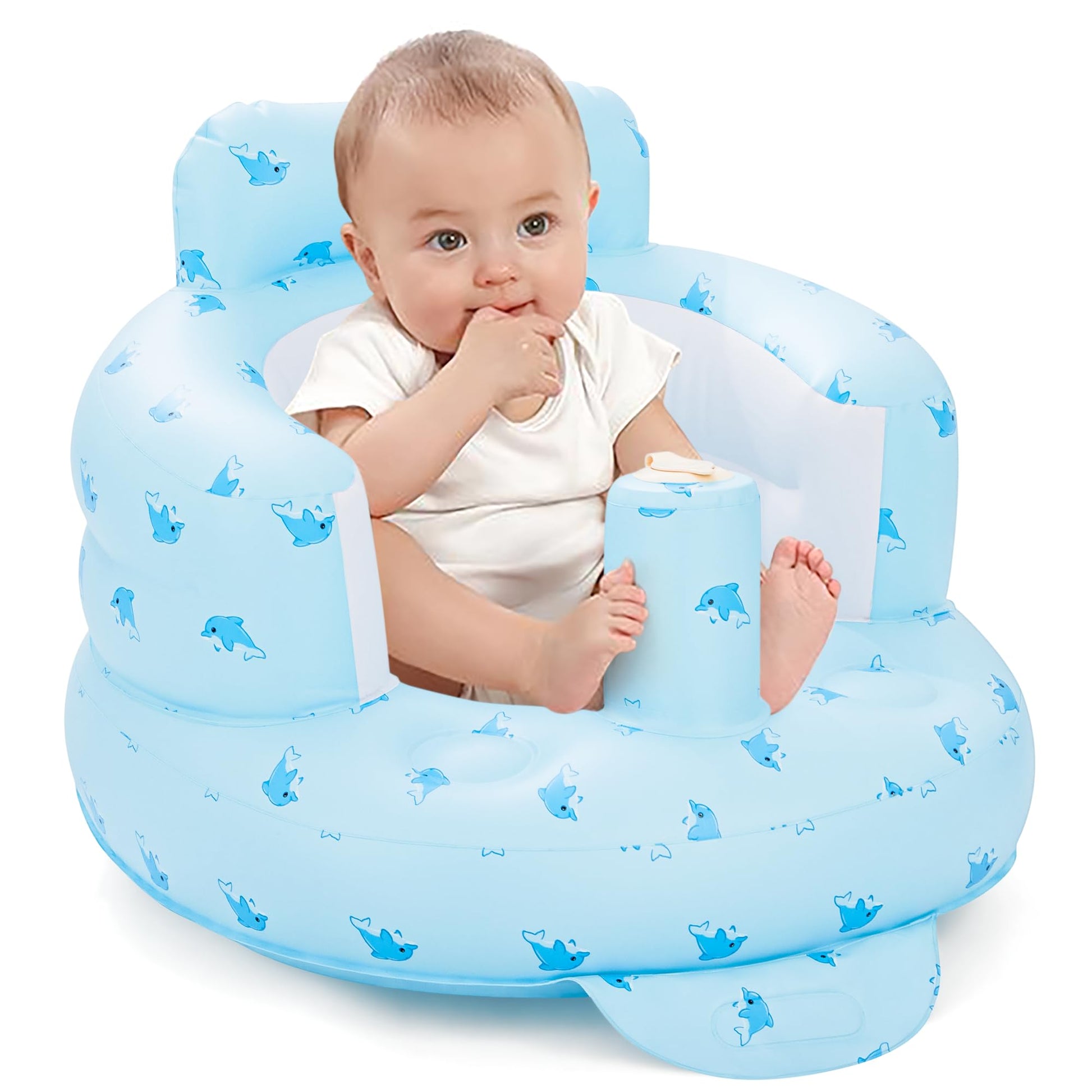 Yeeeasy Inflatable Baby Seat For Sitting Up 3-12 Months, Inflatable Baby Chair For Infants And 3 6 9 12 36 Babies Comfortable &