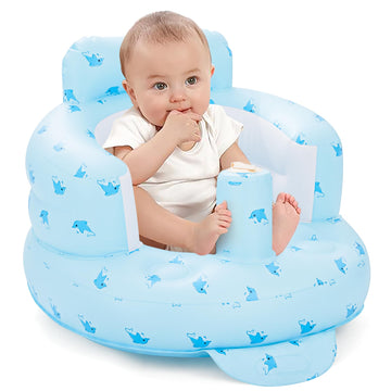 Yeeeasy Inflatable Baby Seat For Sitting Up 3-12 Months, Inflatable Baby Chair For Infants And 3 6 9 12 36 Babies Comfortable &