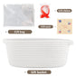 Yeeeasy Small Woven Basket With Gift Bags And Ribbons Cute Baskets For Gifts Empty Small Rope Toy Basket For Babies White Basket