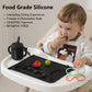 2 Pack Baby Silicone Mat, With Suction Base And 8 Stretchable Straps, Seposeve Baby Placemats, Activity Mat For Infants To Toddl