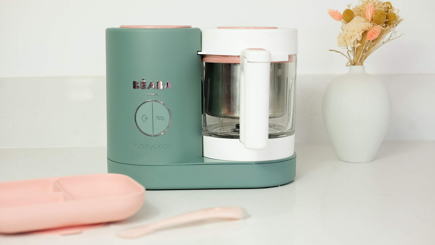 BEABA Babycook Neo Baby Food Maker | Non-Toxic Glass & Stainless Steel | Trusted by Celebrity Moms | Sustainable Baby Food Proce