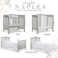 Dream On Me Addison 4-In-1 Convertible Mini Crib In Cool Grey, Greenguard Gold Certified, Non-Toxic Finishes, Built Of New Zeala