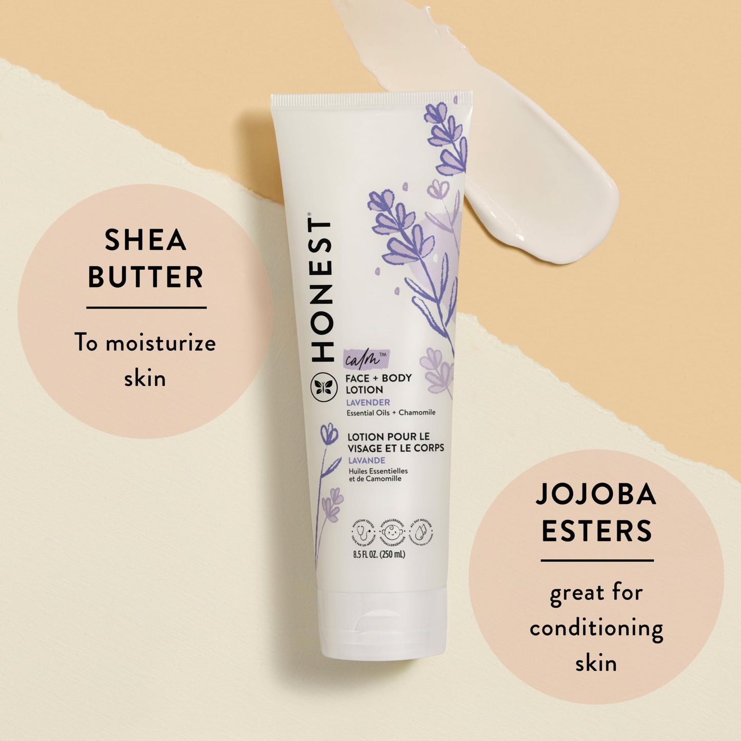 The Honest Company 2-In-1 Cleansing Shampoo + Body Wash And Face + Body Lotion Bundle  Gentle For Baby  Naturally Derived  Laven