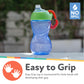 Nuby No-Spill Clik-It Soft Spout Sippy Cup With Carabiner Clip - (3-Pack) 10 Oz - Baby Sippy Cup For 6+ Month Old With Easy Grip