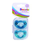 Sweetie Silicone Pacifier Refuser Soother 2 Count (Blue)