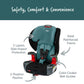 Britax Grow with You ClickTight Harness-2-Booster Car Seat, 2-in-1 High Back Booster, Green Contour