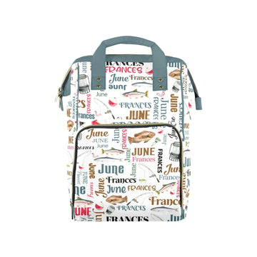 Noverbibi Custom Diaper Bag for Baby Girl Customized Fishing Baby Bag Personalized Nursing Bags with Name Custom Name Mommy Dayp
