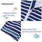Uideazone Swimsuit For Baby Boys And Girls Striped Swimwear Newborn Toddler Long Sleeve One Piece Bathing Suit 6-12 Months