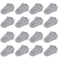 Tenpluszero Toddler Socks-16 Packs Kids Low Cut Ankle Socks Baby Boys Girls Breathable Socks(Grey,12T)