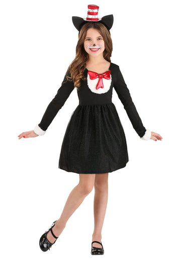 Elope Dr. Seuss The Cat In The Hat Costume For Girls X-Small