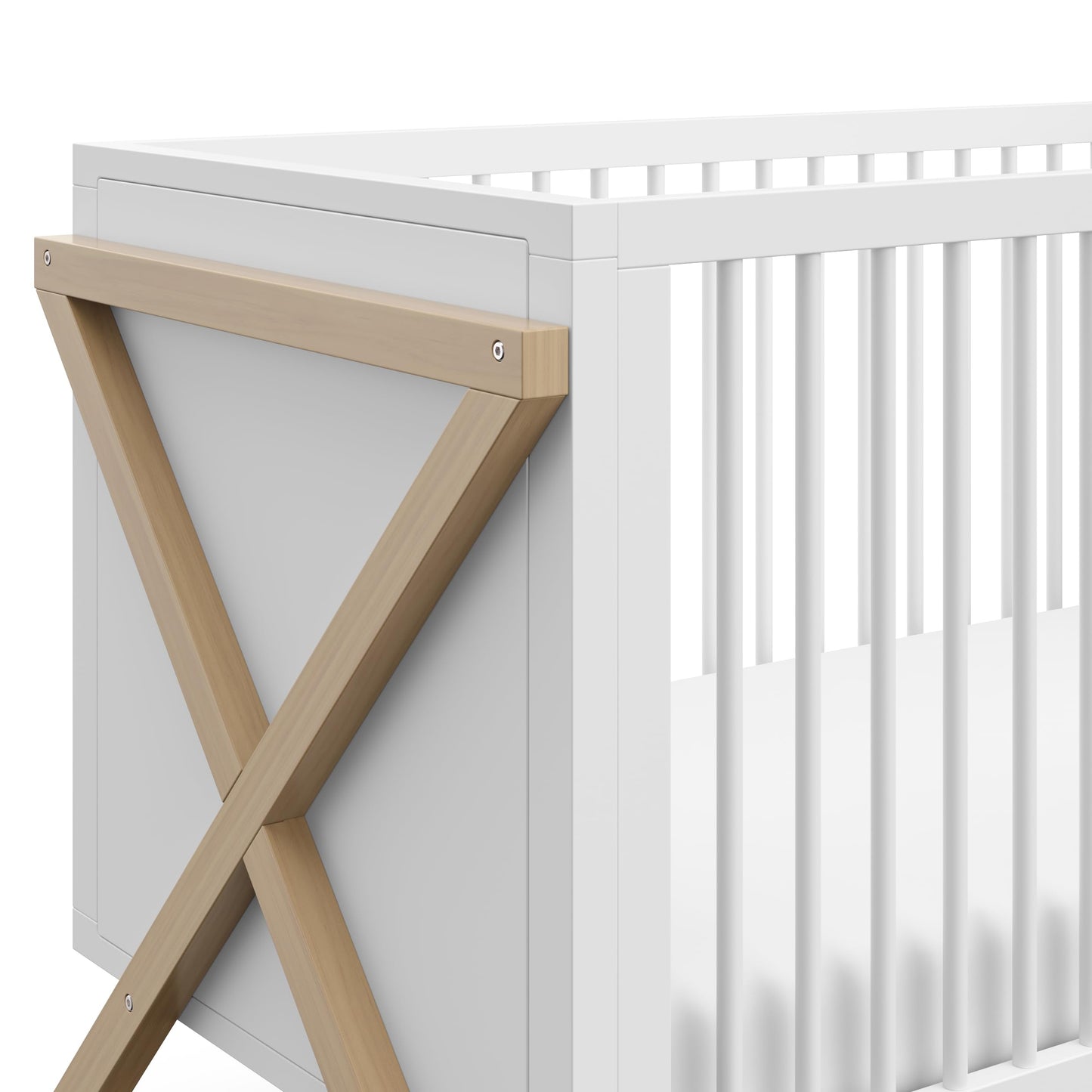 Storkcraft Equinox 3-In-1 Convertible Crib (Driftwood) - Easily Converts To Toddler Bed & Daybed, 3-Position Adjustable Mattress