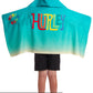 Hurley Kids' Hooded Beach Towel - Beach, Pool Poncho Swim Cover Up - Youth Swim Changing Bath Towel For Boys And Girls, Blue Bea
