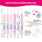 Smlpuame Pacifier Clip Girl,6 Pack Stylish Binky Clips Strap For Baby Girls,Paci Holder With Clip Lightweight Universal Fits Mos