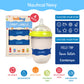 Inchbug Orbit Labels - White Contrasting Personalization Silicone Baby Bottle & Sippy Cup Bands - Reusable, Dishwasher Safe, Eng