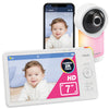 VTech Smart WiFi 7    HD Display Video Baby Monitor, 1080p HD Camera via App, Pan-Tilt-Zoom, Night Light, 2-Way Talk, 2K CMOS Vi