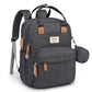 Ruvalino Diaper Bag Backpack - Multifunction Waterproof Travel Backpack, Baby Bag With Changing Pad & Stroller D-Ring & Pacifier