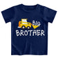 Funnycokid Big Brother Shirt 5T 4T Bulldozers Construction Digging It Forklift For Toddler Boys Promoted To Big Brother Blue Siz