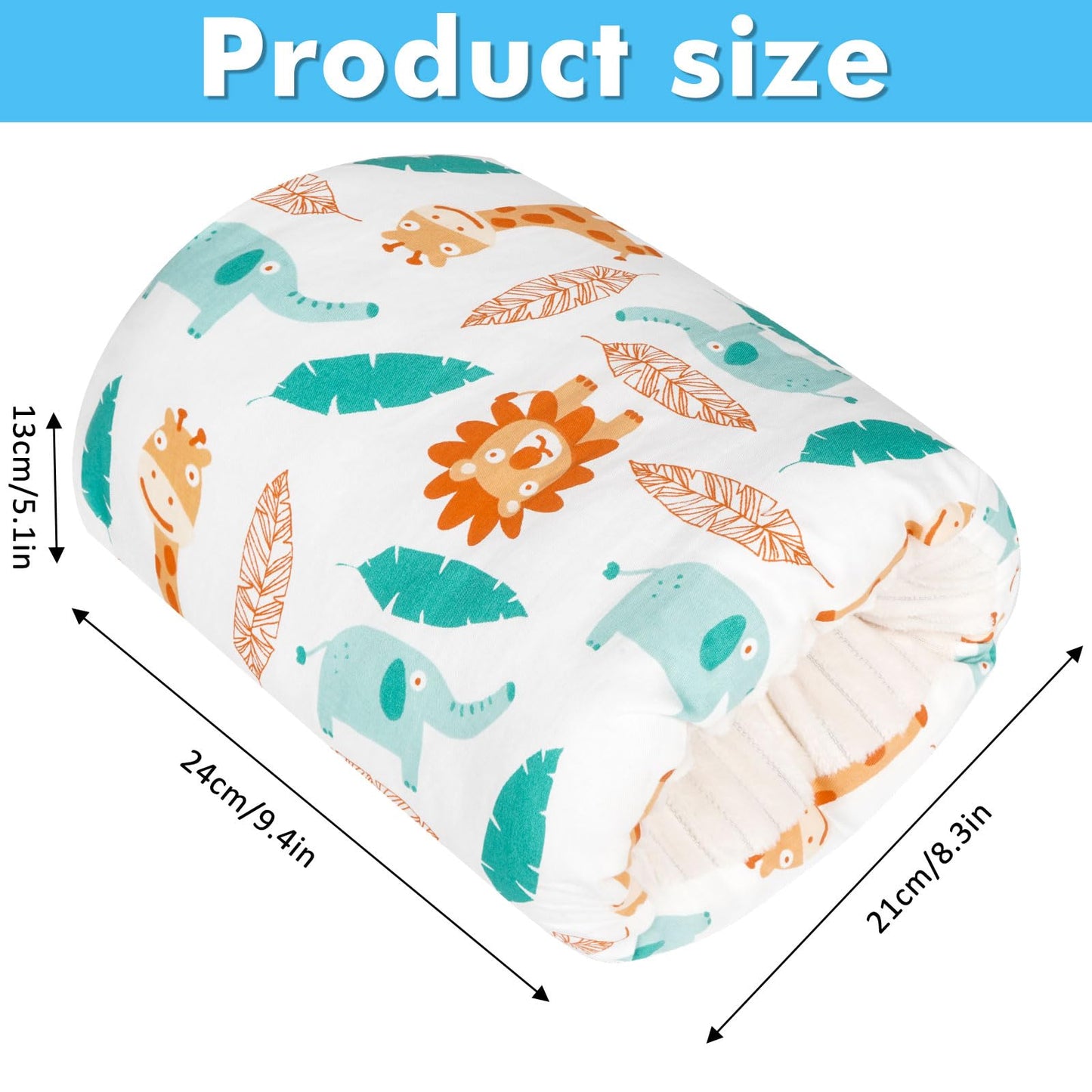 Povkufii Baby Nursing Arm Breastfeeding Pillow Adjustable Nursing Pillow Soft Nursing Arm Pillow Baby Feeding Pillow(White Anima