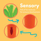 Nuby Silicone Carrot Tube Teether and Messaging Infant Teether - (2-Pack) Baby Teething Toy - 3+ Months