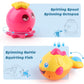 iPlay, iLearn Baby Bath Toys w/ Organizer, Water Squirting Octopus, Wind Up Swimming Turtle, Bathtub & Shower, Stacking Cups, Gi