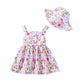 Baby Girl Clothes Summer Pink Dress Infant Boho Short Sleeve Dresses Floral Baby Outfit Baby Girl Gifts 3-6 Month Girl Clothes