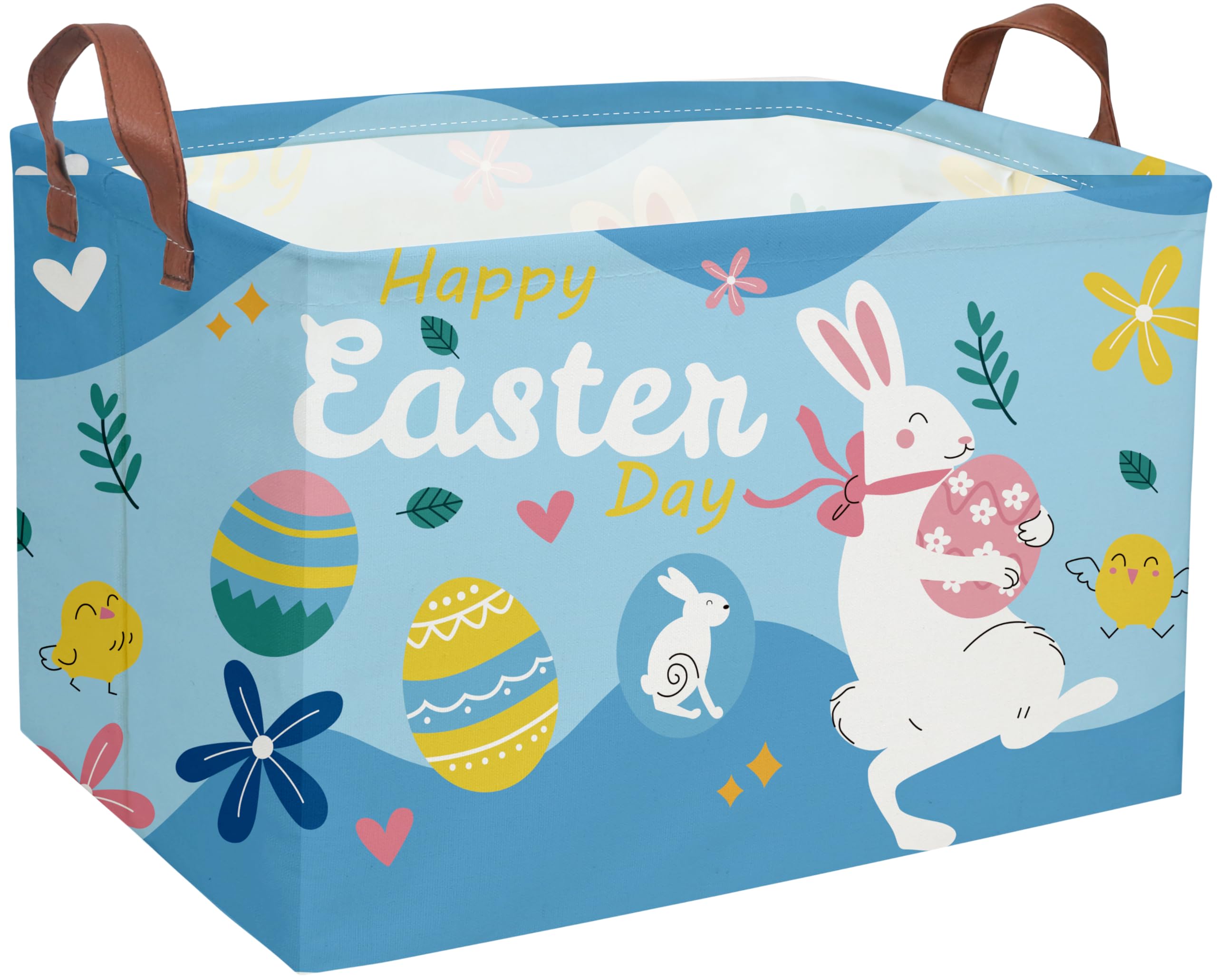 Essme Rectangular Easter Basket, Kids Storage Bin Organizer With Handl – Cutebab WBCBBB0DM4GYQKJ
