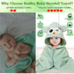 Kmilro 4 Styles Hooded Baby Towels, Premium Coral Fleece Ultra Soft Absorbent 32 X 32 Inch Unisex Baby Bath Towel For Newborns,